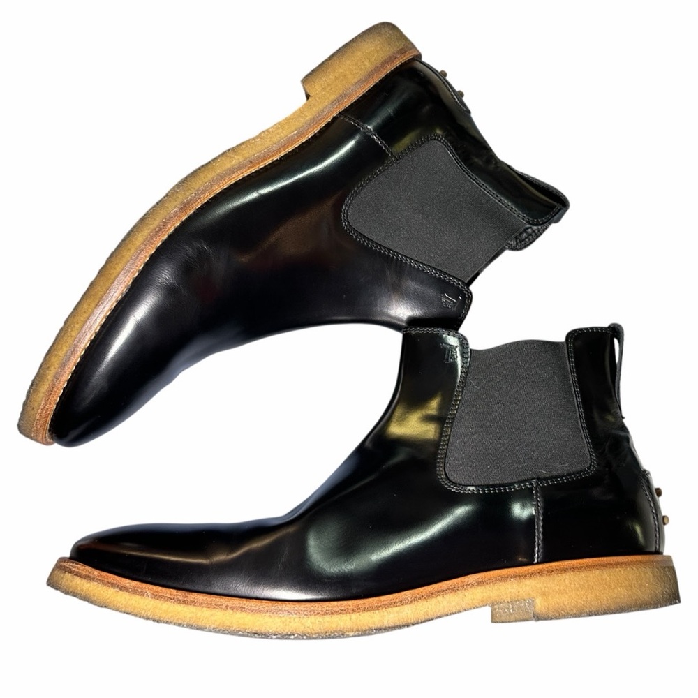 Men’s TOD’S Black Leather Chelsea Boots (Sz 8.5) (VGUC) - Picture 8 of 14